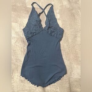 FREE PEOPLE Women’s Tank Top, Blue, XS